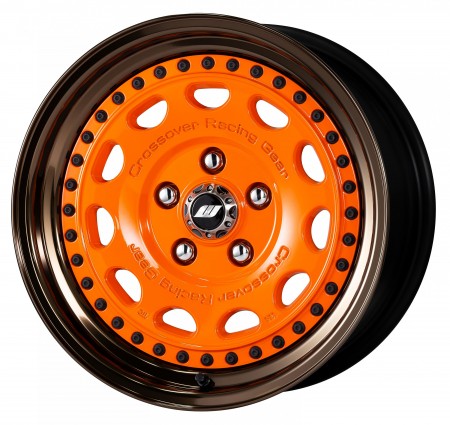 MANDARIN ALERT [MAO] CENTRE DISK, GLOSS BRONZE ANODIZED STEP RIM WITH BLACK RIVETS