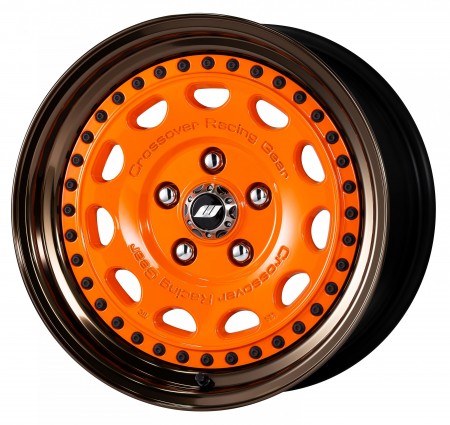 MANDARIN ALERT [MAO] CENTRE DISK, GLOSS BRONZE ANODIZED STEP RIM WITH BLACK RIVETS