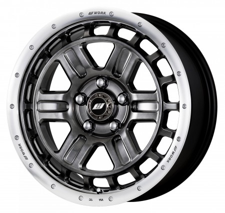 GLIM BLACK WITH MACHINED RIM [GTKRC] - 17 X 7.0 +40