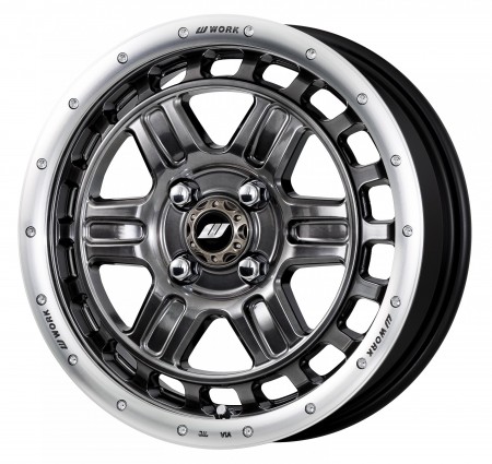 GLIM BLACK WITH MACHINED RIM [GTKRC] - 15 X 5.0 +45