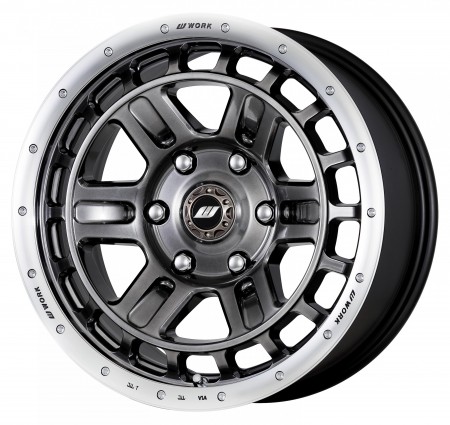 GLIM BLACK WITH MACHINED RIM [GTKRC] - 17 X 8.0 +20