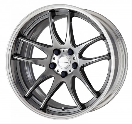 GLIM SILVER [GTS] DEEP CONCAVE CENTRE DISK WITH POLISHED ANODIZED FLAT RIM