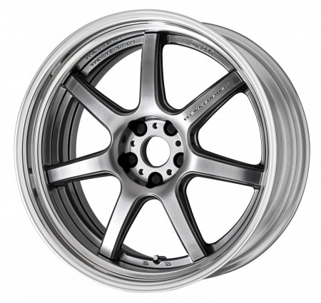 GLIM SILVER [GTS] SEMI CONCAVE CENTRE DISK WITH POLISHED ANODIZED STEP RIM