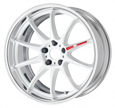 AZURE WHITE [AZW] DEEP CONCAVE CENTRE DISK WITH POLISHED ANODIZED FLAT RIM
