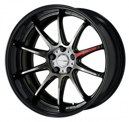 GLIM BLACK [GTK] DEEP CONCAVE CENTRE DISK WITH GLOSS BLACK ANODIZED FLAT RIM