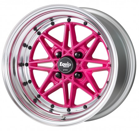CASSIS HAZE [CHP] CENTRE DISK, POLISHED ANODIZED STEP RIM WITH BLACK RIVETS