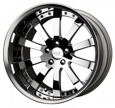 SUPER CHROME [SC] CENTRE DISK, POLISHED ANODIZED FLAT RIM WITH CHROME RIVETS