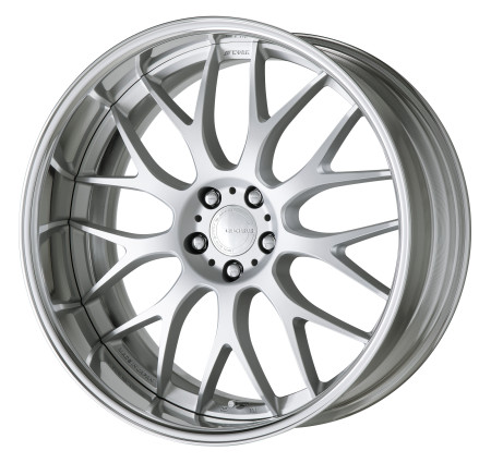 MATT SILVER [MSL] CENTRE DISK, POLISHED ANODIZED FLAT LIP