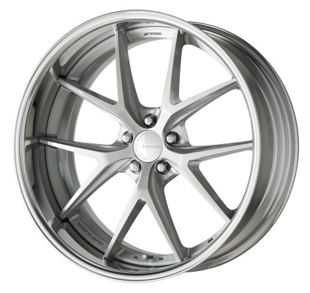 BRUSHED [BRU] CENTRE DISK, POLISHED ANODIZED FLAT LIP