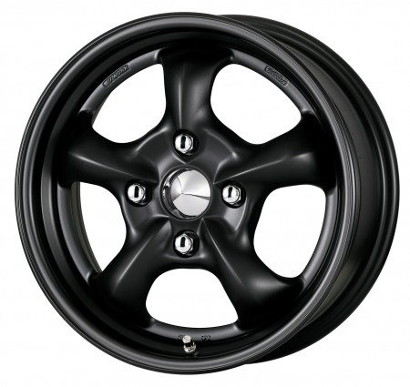 MATT BLACK [MBL] CENTRE DISK WITH MATT BLACK ANODIZED STEP RIM