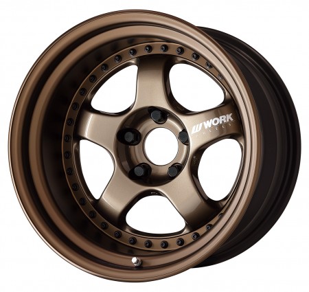 HYPER GOLD [HPG] CENTRE DISK, MATT BRONZE ANODIZED STEP RIM WITH BLACK RIVETS