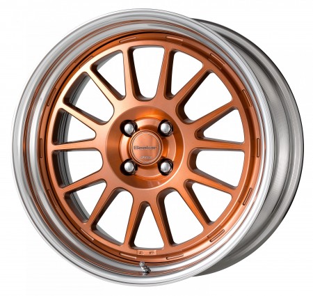 CLEAR COPPER [MCC] CENTRE DISK WITH POLISHED ANODIZED STEP RIM