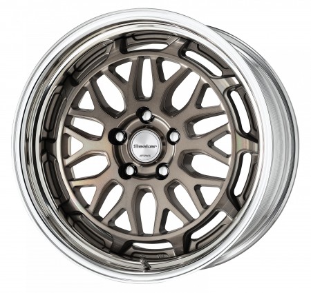 TRANS GRAY POLISH [TGP] CENTRE DISK WITH POLISHED ANODIZED STEP RIM